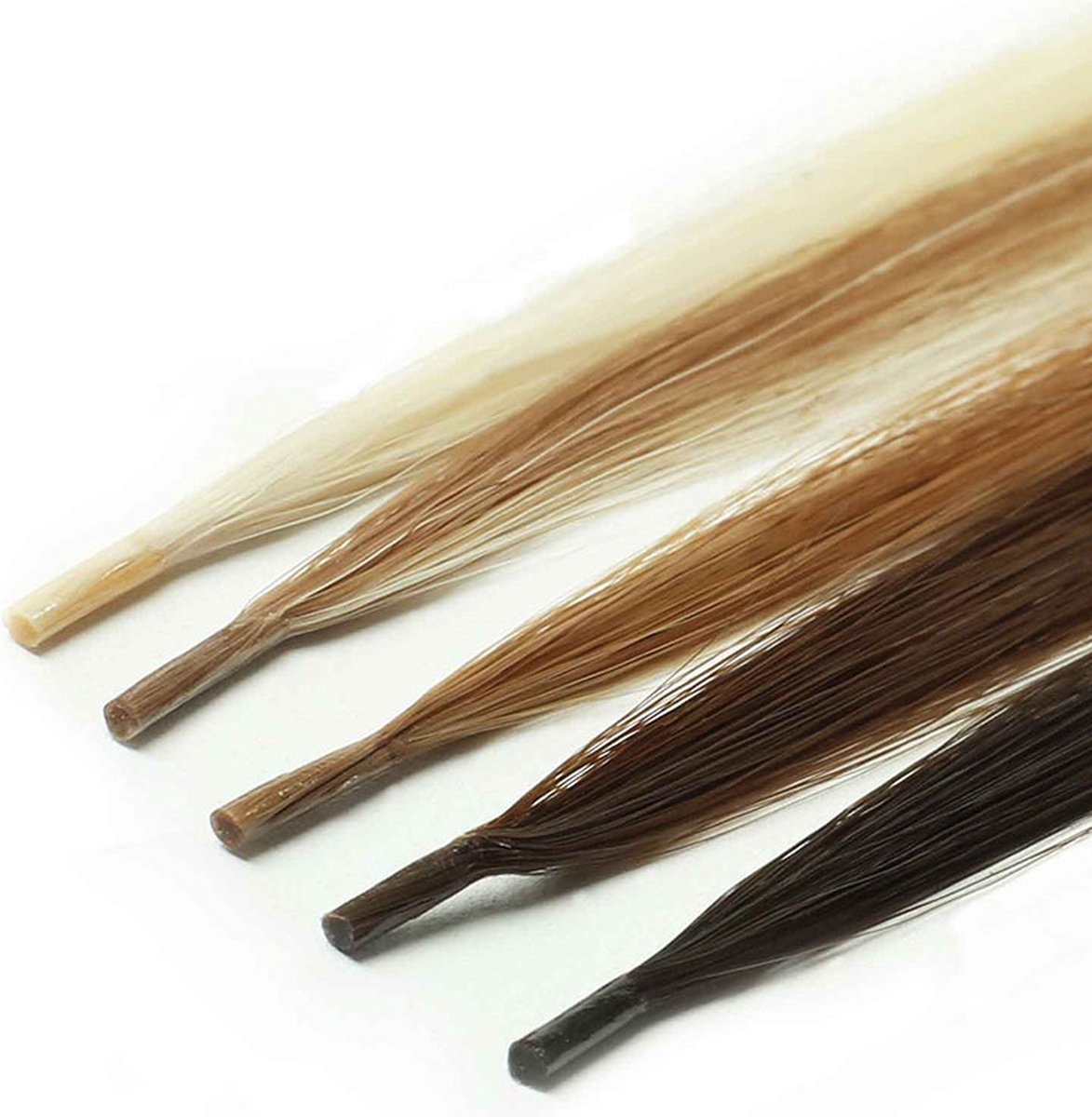Microring Haar Extensions #1 | 60 cm - 25 gram - 25 stuks | I-tip | Human Hair | Remy Sorted & Double Drawn | Haarstuk | Echt Haar | Micro Ring Hairextensions Bundels | Haarverlenging