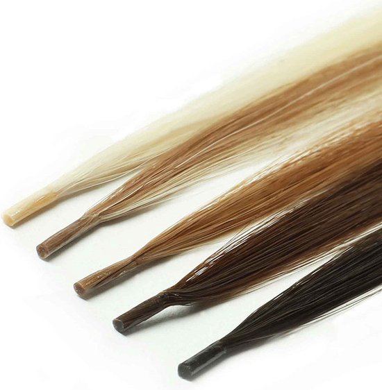 LUXEXTEND Microring Haar Extensions #2 | 60 cm - 25 gram - 25 stuks | I-tip | Human Hair | Remy Sorted & Double Drawn | Haarstuk | Echt Haar | Micro Ring Hairextensions Bundels | Haarverlenging