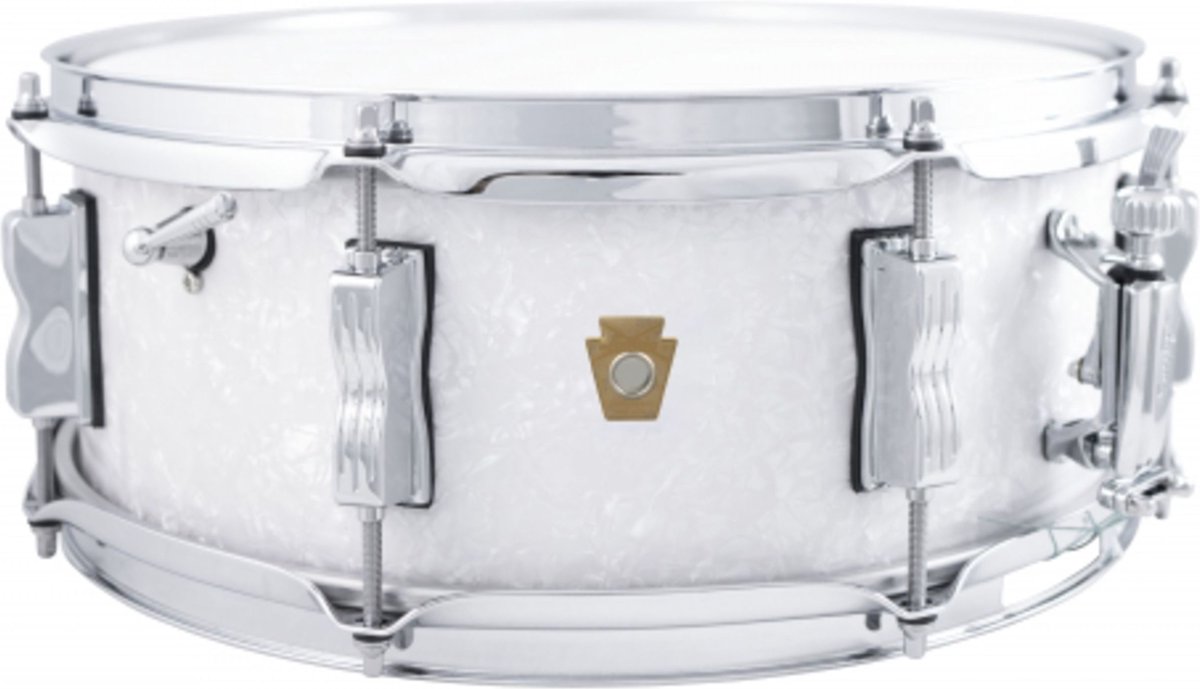 Ludwig LS9080P Jazz Fest Snare 14"x,5,5" White Marine - Snare drum