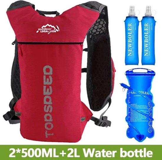 VIKSAUN Opvouwbare waterfles, 6 stuks, 480 ml, sportdrinkfles, herbruikbaar, opvouwbaar, flexibel, opvouwbaar, voor wandelen, avontuur, reizen, sport