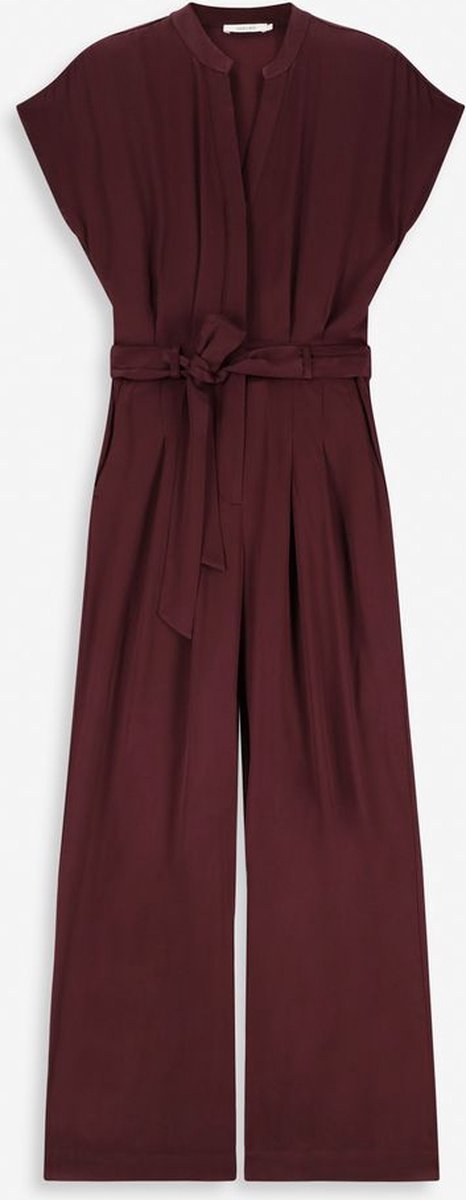Sissy-Boy - Bordeaux rode jumpsuit met open rug