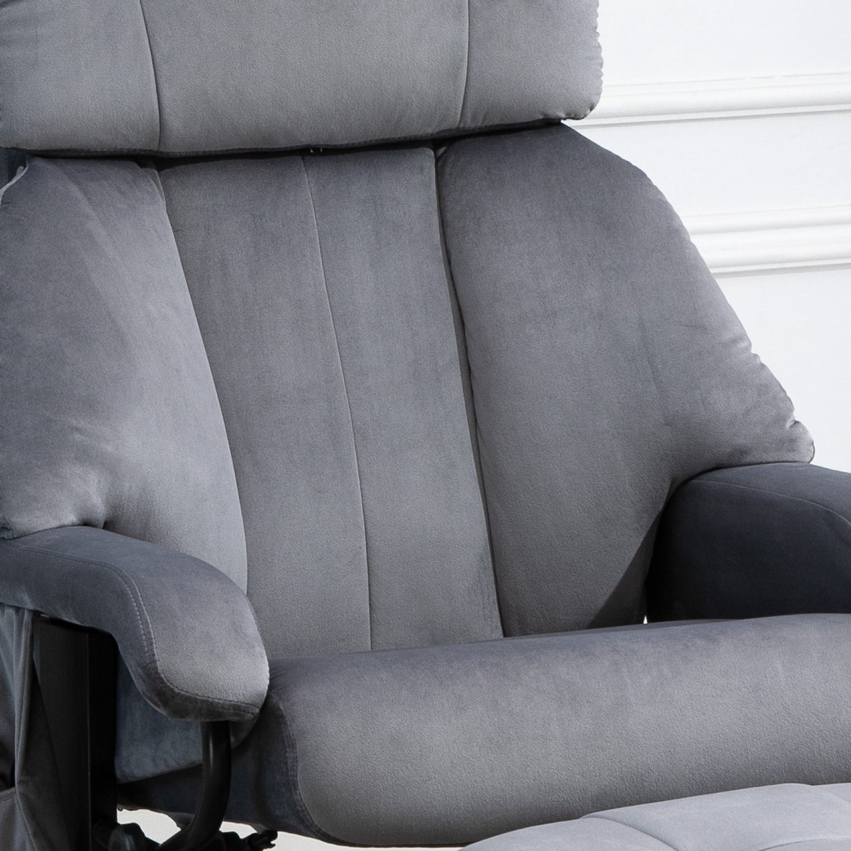 Afbeelding 2 van HOMCOM Relaxfauteuil met Massagefunctie Grijs