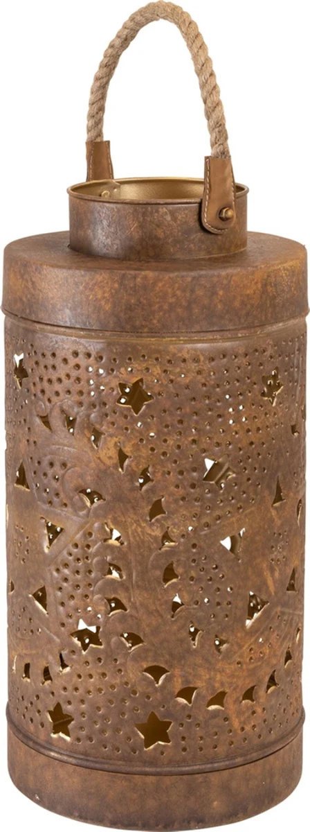 Lantaarn Wave Brown Antique ø42x20cm