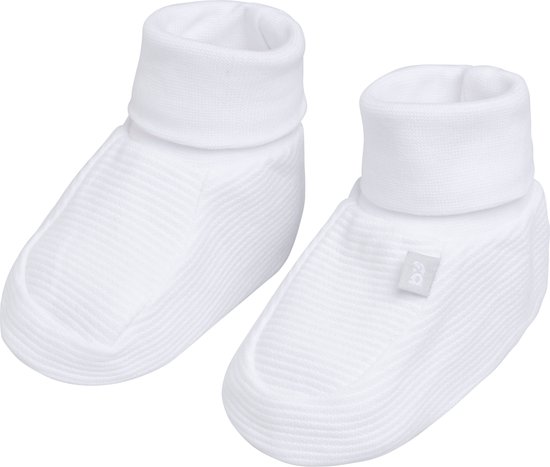 Baby's Only Slofjes Pure - Wit - 3-6 mnd - 100% ecologisch katoen - GOTS