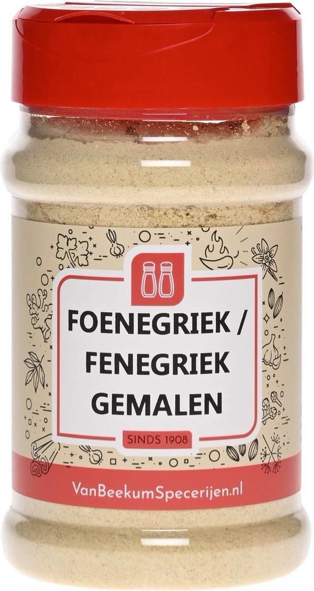 Goedkoopste Van Beekum Specerijen - Foenegriek / Fenegriek Gemalen - Strooibus 160 gram