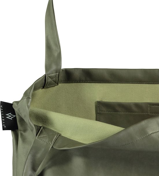 Wallabag Vintage Leather Green van WALLABAG — afbeelding 3