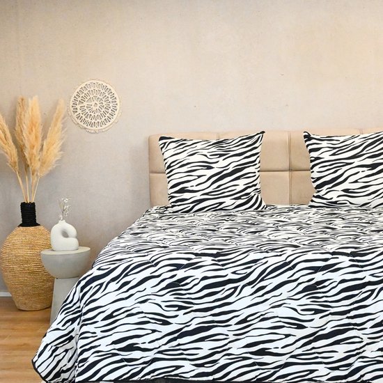 Dindi Home - Dekbedovertrek Plain Beauty - 260x220 cm - Zwart | Leen Bakker