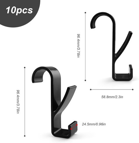 8 stuks haken voor handdoekradiator, handdoekhouder radiator, badkamerhaken voor handdoekradiator, radiatorhaken, haken voor ronde radiatoren, voor alle gangbare radiatoren (wit