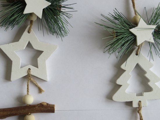 Mini guirlande - kerstversiering - set van 4