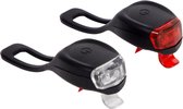 Nuvona Fietslamp Set - Voorlicht / Achterlicht - Fietslampjes Rood en Wit - Fietslicht Koplamp