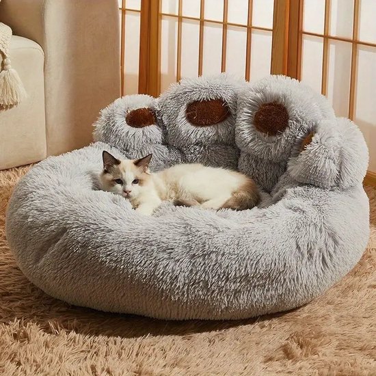 TRIXIE 37319 Bed Harvey, round, ø 60 cm, white-black