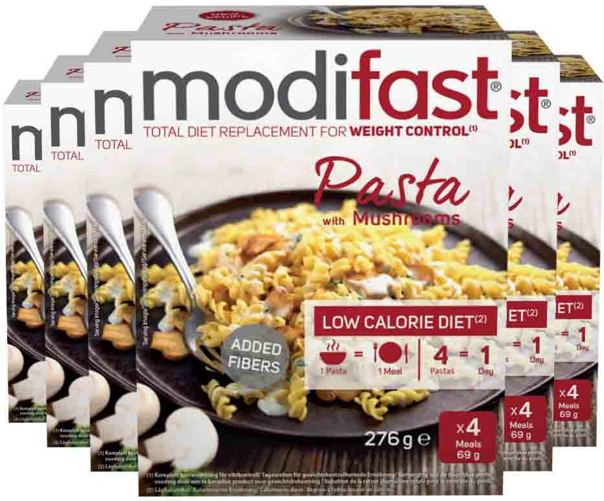 Modifast Weight Control Pasta Mushrooms - 6 x 4 x 62 gr - Voordeelverpakking