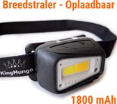 Hoofdlamp led oplaadbaar - Zeer felle breedstraler hoofdlampen - 1800 mAh King Mungo hoofdlamp oplaadbaar - Hardloopverlichting