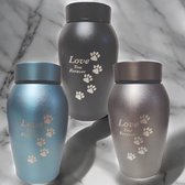 Honden Urn (250 ml) met pootjes "Love you forever"