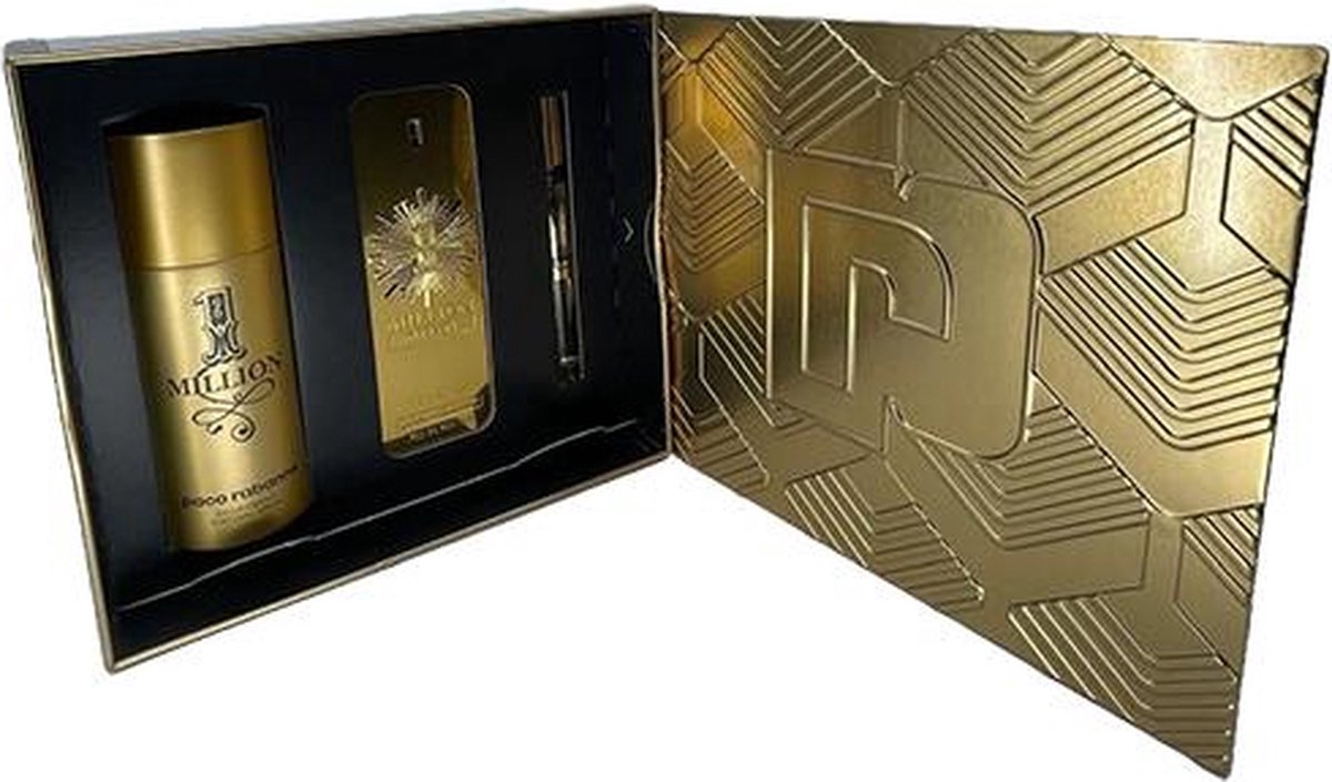 Goedkoopste Paco Rabanne 1 Million Geschenkset 100 ml Parfum 10 ml Parfum 150ml deodorant spray