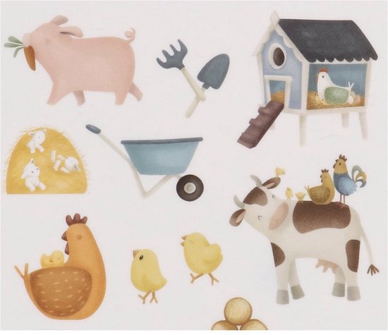 Little Dutch - Raamstickers - Boerderij