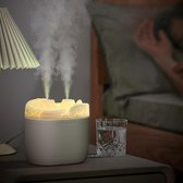 Bol.com Luchtbevochtiger slaapkamer 1200 ml - stille luchtbevochtiger kinderkamer - 28 dB - 360° roterende spuitmond - BPA-vrij ... aanbieding