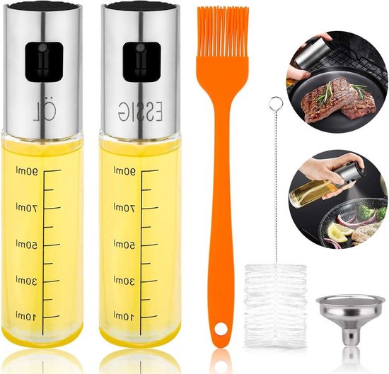 2-in-1 Kookgadgets | Grill Oliedispenser Fles met Siliconen 2-in-1 Kookgadgets | Grill Oliedispenser Fles met Siliconen