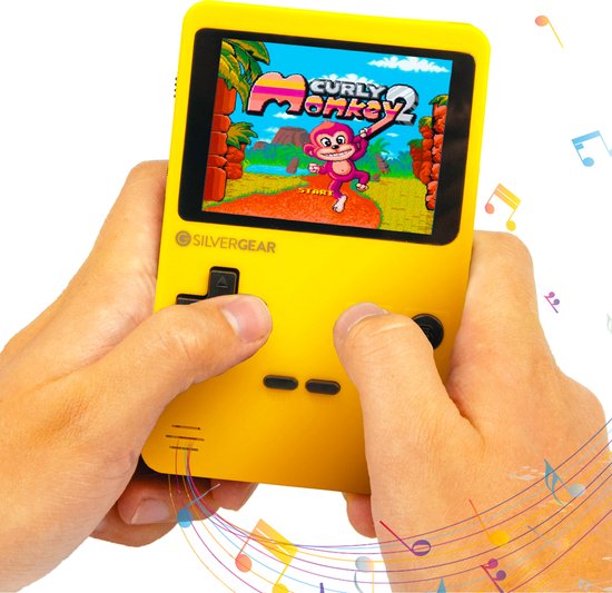 Silvergear Retro Game Console - Spelcomputer Voor Kinderen - Handheld ...