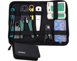 Netwerk Tester Set – RJ45 Krimptang & UTP Kabeltester – 9-delig