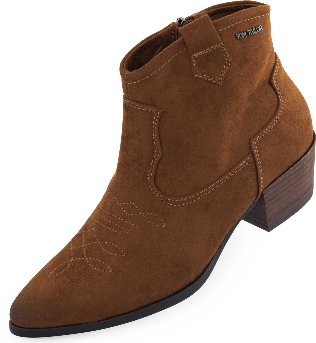 Damesschoenen Tom Tailor Stiefelette Damen Cognac 42 Bruin