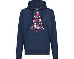 Ajax-hooded sweater navy kerstboom