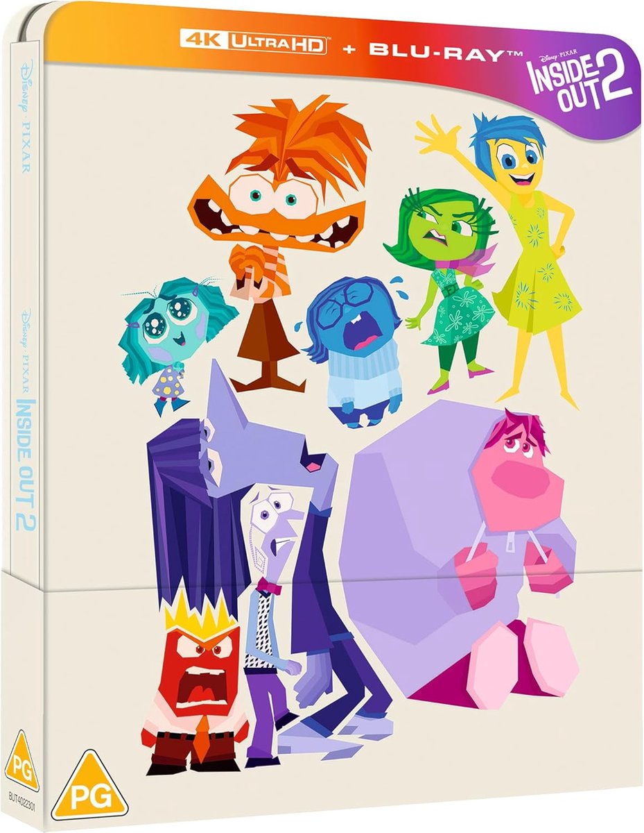 Inside Out 2 - Steelbook - 4K Ultra HD - Blu-ray - Import-