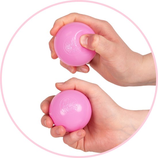 KiddyMoon Kinderballen Ø6 cm 200 Stuks - Speelballen voor Ballenbad - Baby Speelgoed - Perfecte Baby Ballenbak Ballen voor Kinderen - Wit Grijs Mint van Merkloos — afbeelding 3
