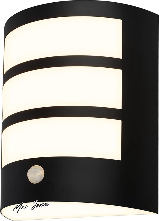 Philips Python Buitenwandlamp – RVS – 6W – Warmwit 2700K – Spatwaterdicht – Geïntegreerde LED – Met Bewegingssensor