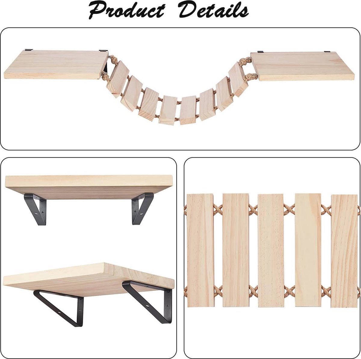 Set Van 3 Aan De Muur Gemonteerde Zwevende Planken Wanddisplay Plank Wandopslag Organisator Planken Woondecoratie Plankrek Voor Woonkamer Kantoor Slaapkamer Badkamer Keuken Wit