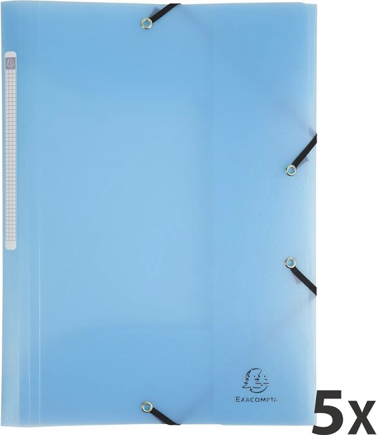 OXFORD Set van 50 mappen met 3 flapjes Top File A4 met elastiek omslag, oranje