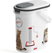 Curver Voedselcontainer Kat - 10L - 4KG - 30x19x35cm - Wit/Grijs