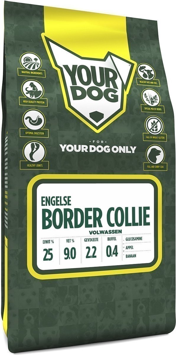 Yourdog Yourdog Engelse bordercollie Rasspecifiek Adult Hondenvoer 6kg | Hondenbrokken
