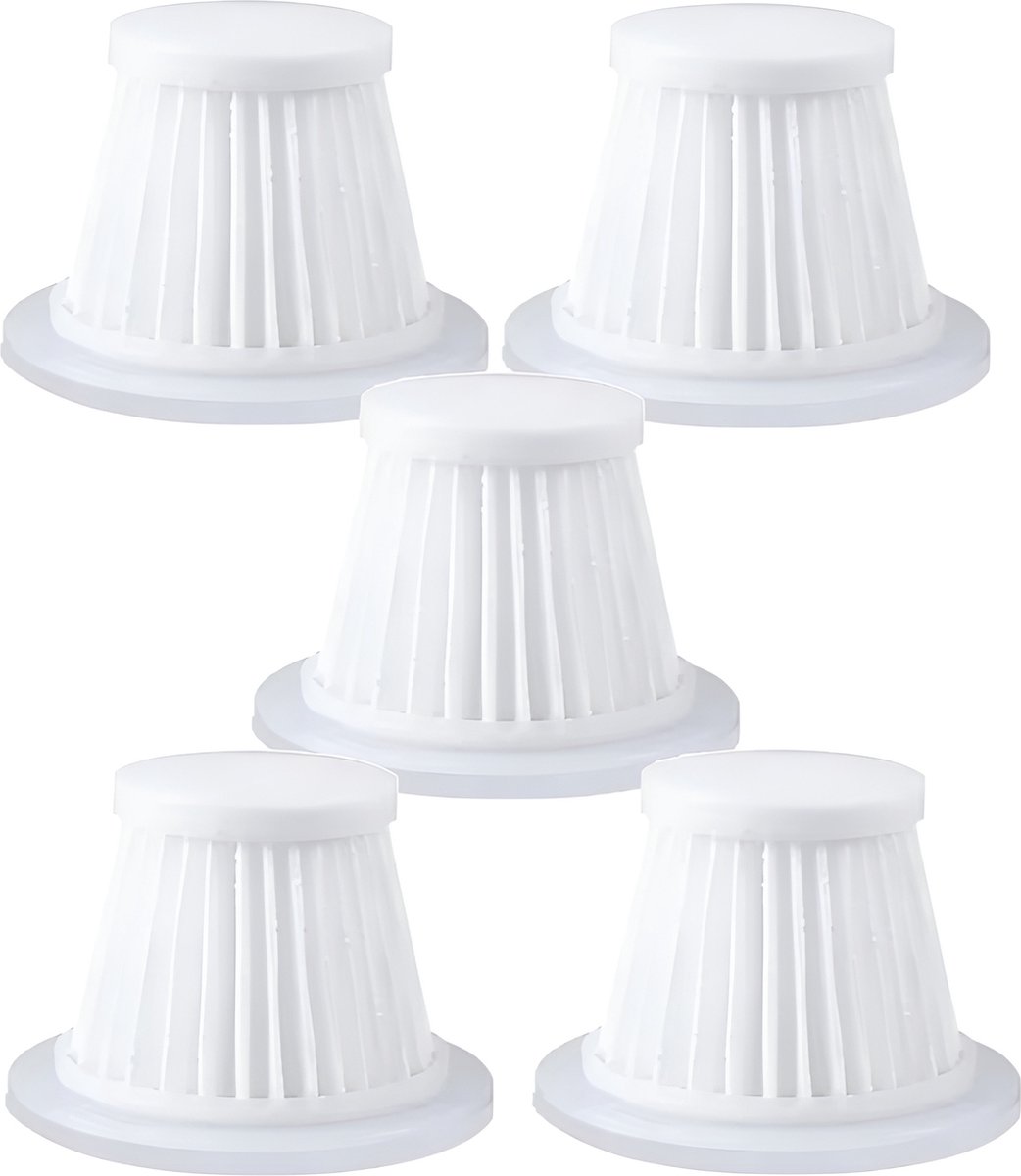 5x Auto stofzuiger filter wasbaar (39 x 52mm) geschikt voor kruimelzuiger / mini zuiger