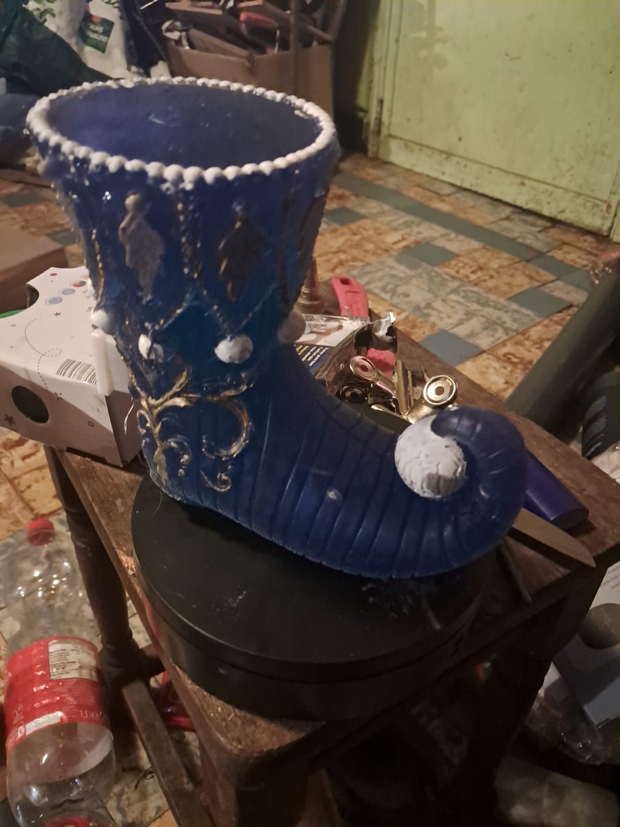starwolf, lampje blauw elfenschoentje, kerstdecoratie, kerst, geschenk, decoratie