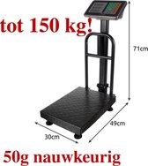 Ruhhy Magazijnweegschaal tot 150kg - Robuust en Nauwkeurig