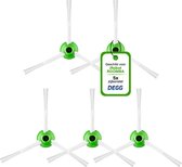 DEGG® - Zijborstel - Geschikt voor iRobot roomba i7 i7+ i8 i8+ i1 i1+ i3 i3+ i4 i4+ i5 i5+ i6 i6+ e5 e6 e7 - Geschikt voor iRobot roomba onderdelen - Roomba spinners - 5 STUK(S)