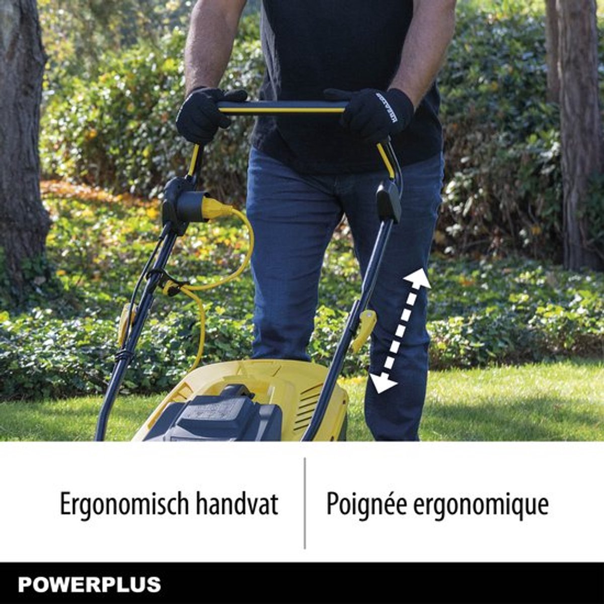 Powerplus Elektrische Grasmaaier POWXG6281 - 2000 W, 420 mm Ø grasmaaier met grasopvangbak, mulching en achteruitworp – foto 7