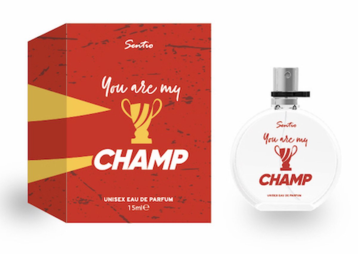 Goedkoopste Sentio miniparfum cadeau idee tekst unisex - You Are My Champ - Eau de parfum - 15ml
