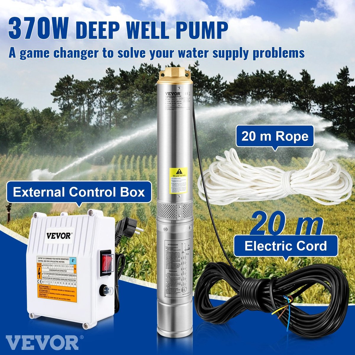 FIBILA Dompelpomp - Waterpomp - Waterpompen - 550W - 35L P/M