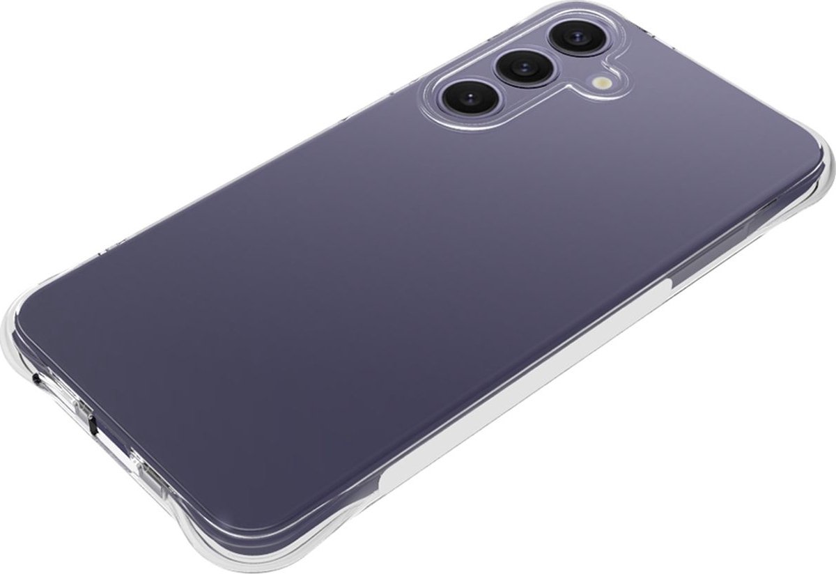 Mobigear Doorzichtig Hoesje geschikt voor Samsung Galaxy S25 Plus Telefoonhoesje Flexibel TPU | Mobigear Cushion Backcover | Doorzichtig Telefoonhoesje Galaxy S25 Plus | Galaxy S25 Plus Case | Back Cover - Transparant