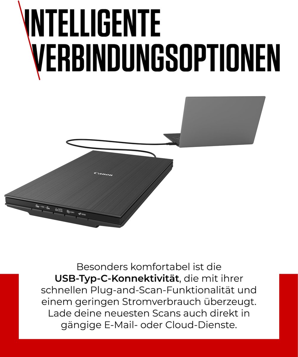 Canon CanoScan LiDE 400 - Flatbed Scanner - A4 - Zwart thumbnail 4