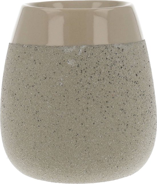 Scentchips Brûleur de cire en béton – Brûleur de parfum – Brander de cubes d'ambre – Brûleur à huile – Brander de Cire fondue – Brûleur d'arômes – Convient également pour les huiles essentielles – Huile parfumée – Cubes de cire – Zwart