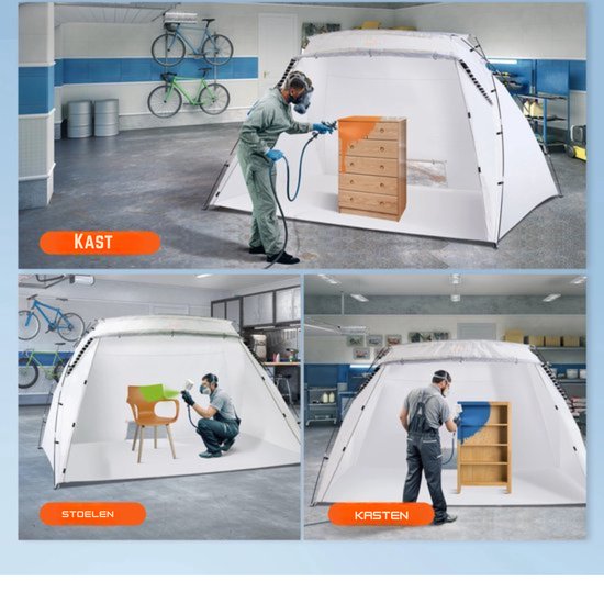 Verftent - Draagbare Verf Spuiterij - Spuitcabine - Verf Accessoires van VER — afbeelding 2