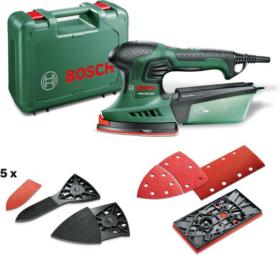 #7 Bosch PSM 200 AES Multischuurmachine – 5 schuurbladen – 200 W