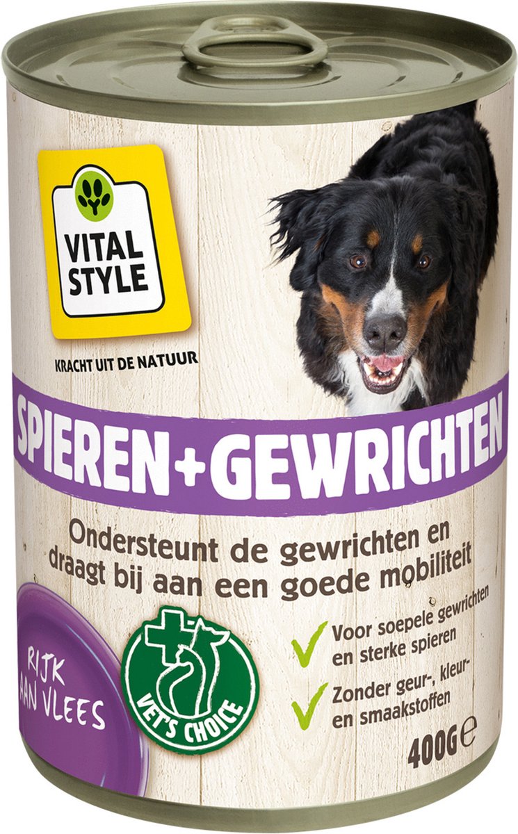 Vitalstyle Hondenvoer Blik Spier&Gewrichten 400 gr