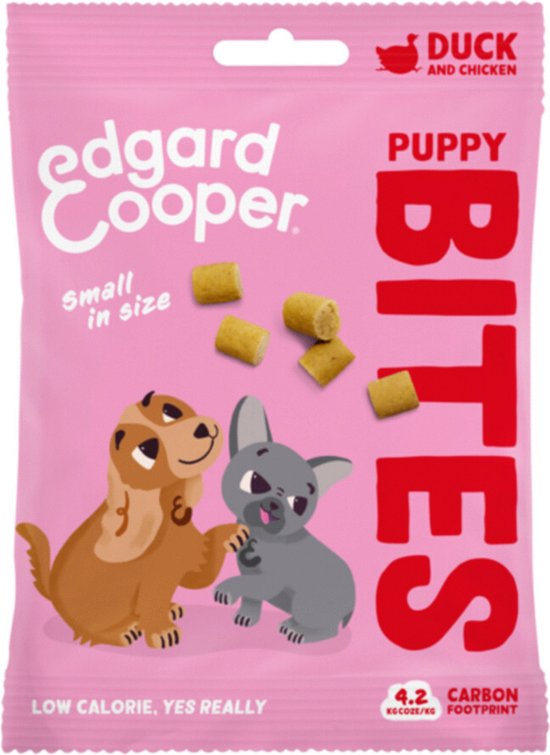 Edgard & Cooper Puppy Bites Small Eend - Hondensnacks - 50 g