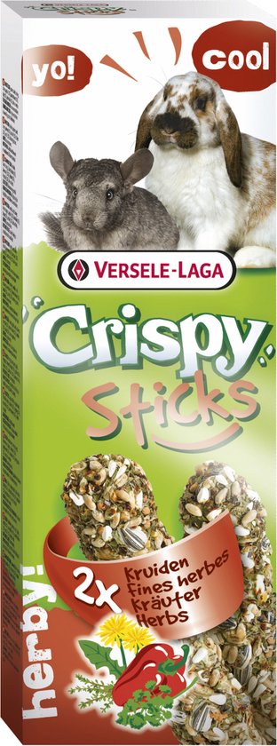 Foto: Versele laga crispy sticks konijn kruiden konijnensnack 2x55 g