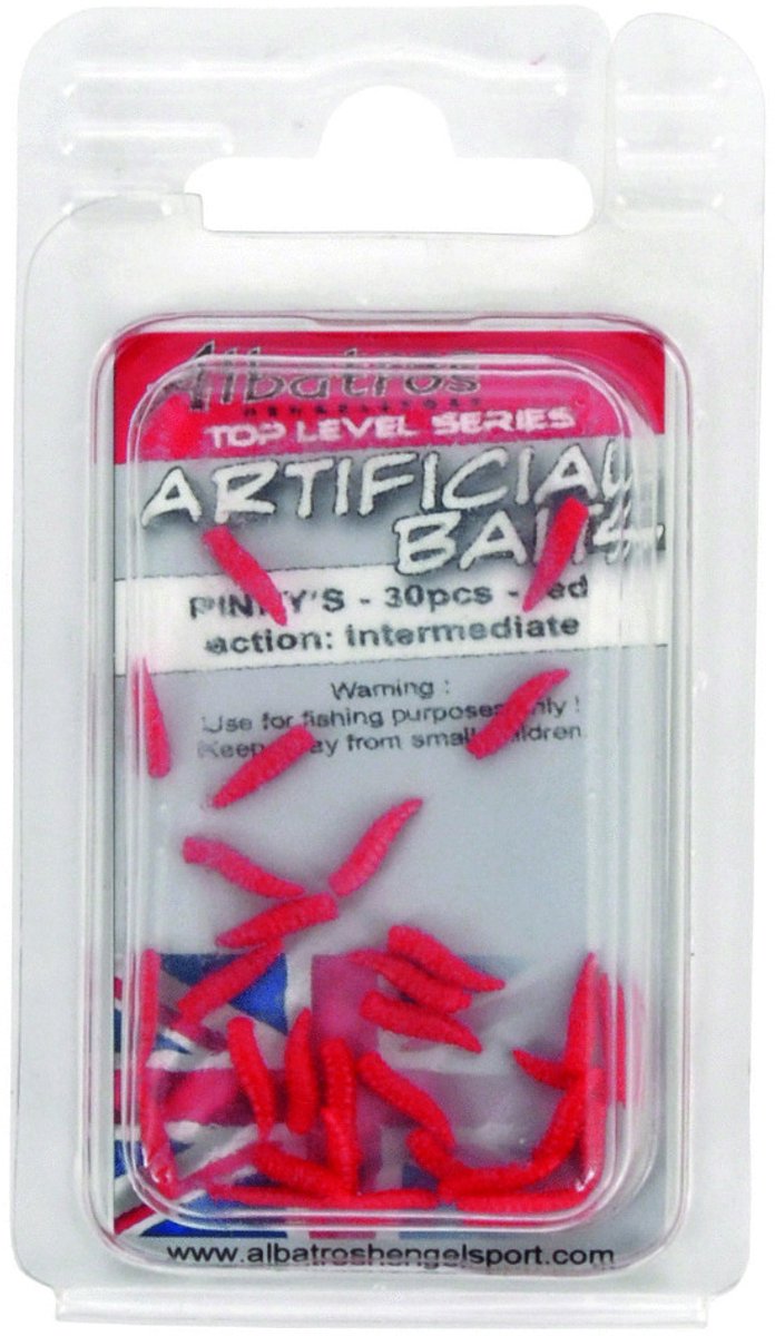 Albatros Top Level Artificial Pinky's - Baits - Rood 30 stuks
