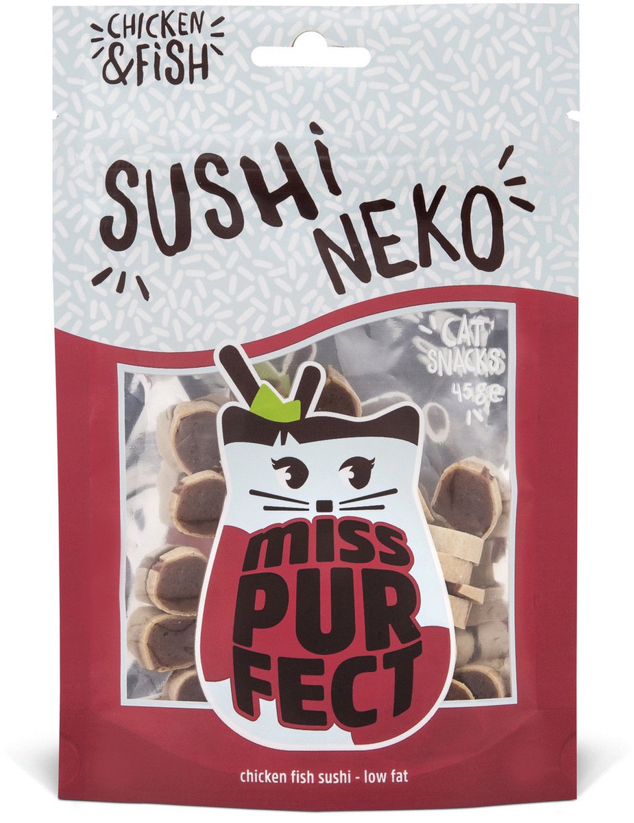 Miss Purfect Sushi Neko - Kattensnack - 45 g
